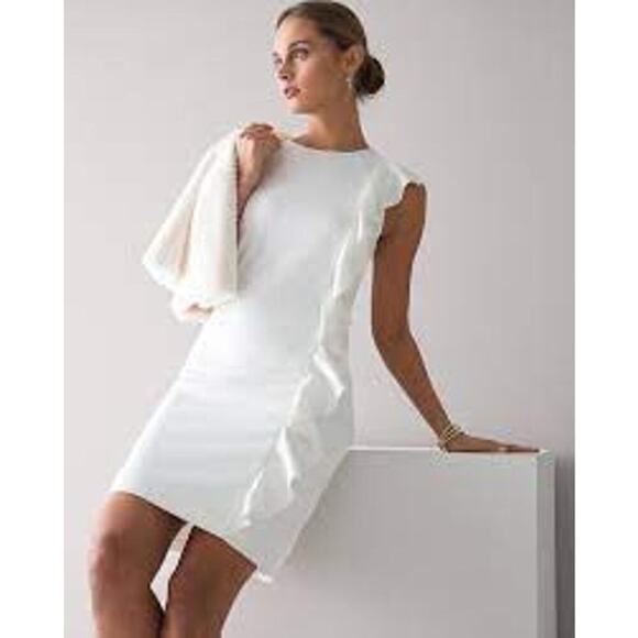 NWT WHBM Shift Dress With Ruffle Detail size medium - Picture 1 of 9
